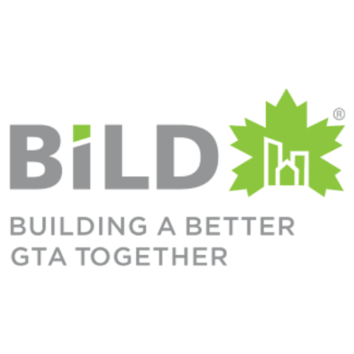 The image shows the BILD logo featuring the word BILD in gray with a green architectural design within the letter D. Below, the text reads BUILDING A BETTER GTA TOGETHER in gray. A green star shape with a building icon is to the right. Waterproofing Company | Basement Leak Repair | City Wide Group | Professional waterproofing company and basement leak repair in Toronto since 1961. | https://www.citywidegroup.com | +1 416-283-5500