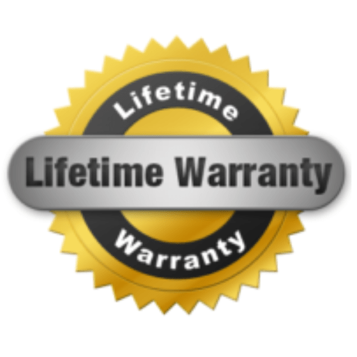 A gold circular badge with a serrated edge. The outer ring is labeled Lifetime Warranty in white text. The inner section has a gray banner with the words Lifetime Warranty in bold black text. Waterproofing Company | Basement Leak Repair | City Wide Group | Professional waterproofing company and basement leak repair in Toronto since 1961. | https://www.citywidegroup.com | +1 416-283-5500
