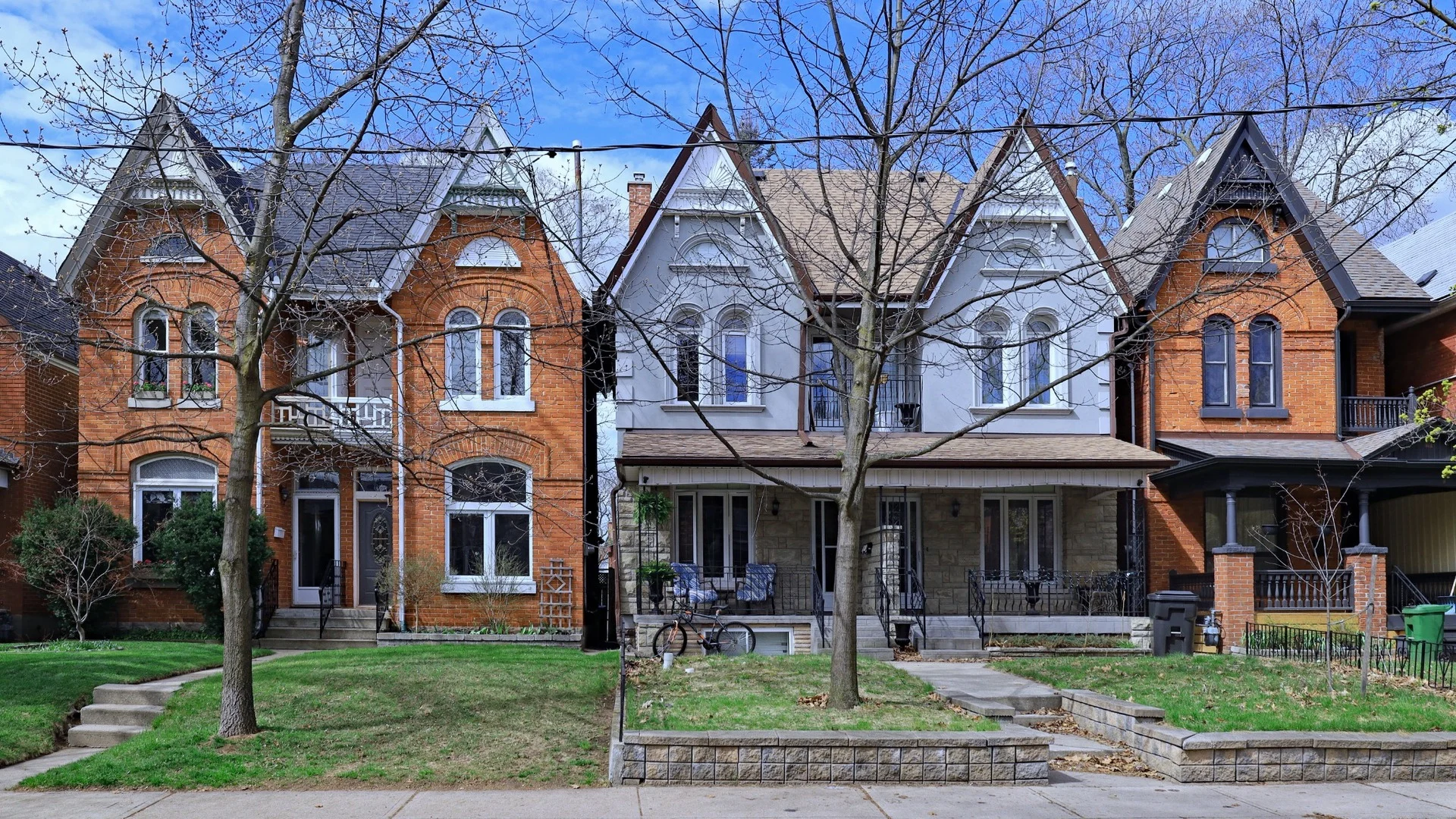 Basement waterproofing with limited exterior access beside a narrow Toronto home